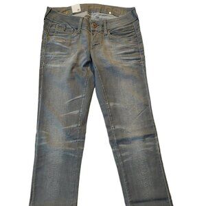 Retro Vintage G-Star Corvet Straight Leg Carpenter Grey Denim Jeans Sz 27 NWT